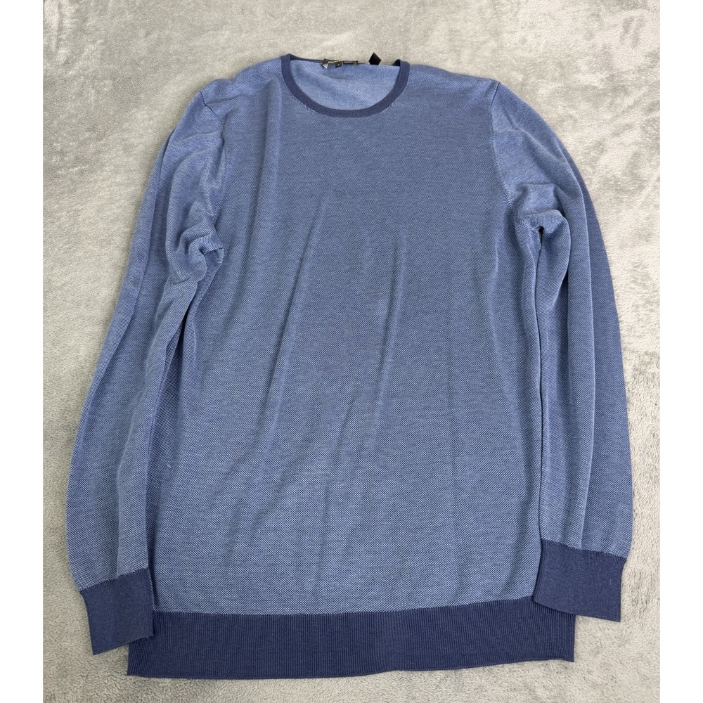 Paul Stuart Silk Sweater Men's Size Large Blue